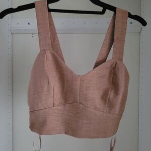 Beige Crop Top